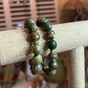 12mm rainforest jasper